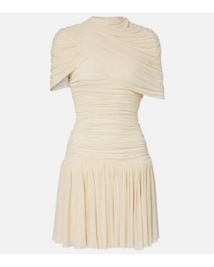 Magda Butrym Shirred Minidress - Natural