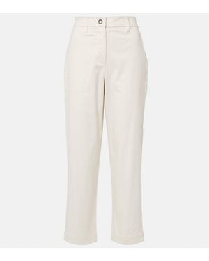 Proenza Schouler White Label Cait Cotton-blend Tapered Trousers