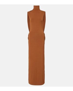 Nina Ricci Jersey Maxi Dress - Brown