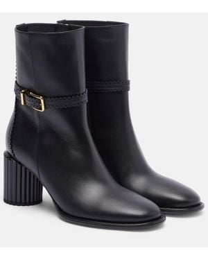 Zimmermann Eddie 70 Leather Ankle Boots - Black