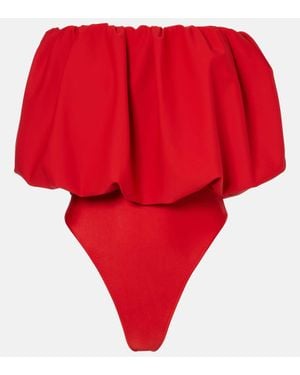 Adriana Degreas Coquille De Mer Bodysuit - Red