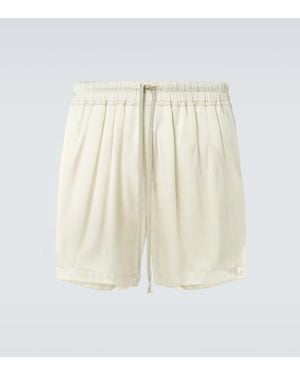 Rick Owens Charmeuse Shorts - Natural
