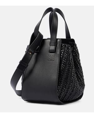 Loewe Tote Hammock Compact Aus Leder - Schwarz