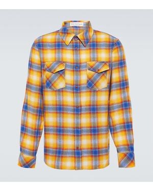 God's True Cashmere Tartan Cashmere Shirt - Orange