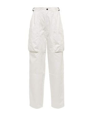 Isabel Marant High-Rise-Hose Ferima Aus Baumwolle - Weiß
