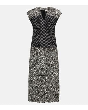 Tory Burch Bedrucktes Maxikleid Aus Baumwolle - Schwarz