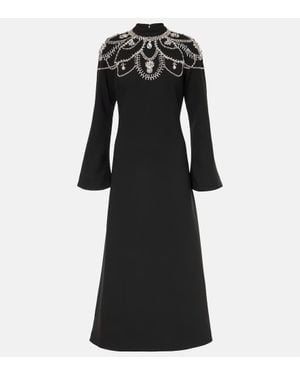 Jonathan Simkhai Odetta Embellished Midi Dress - Black