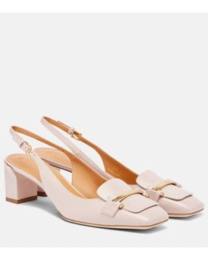 Tod's Barretta 50 Leather Slingback Pumps - Pink