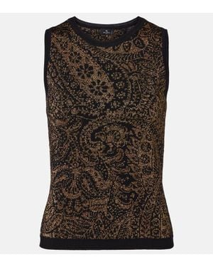 Etro Top Aus Einem Wollgemisch - Braun