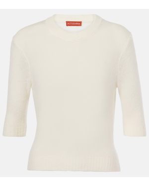 Altuzarra Ty Wool And Alpaca-blend Top - White