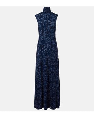 Proenza Schouler Label Maxikleid Valentina Aus Jersey - Blau