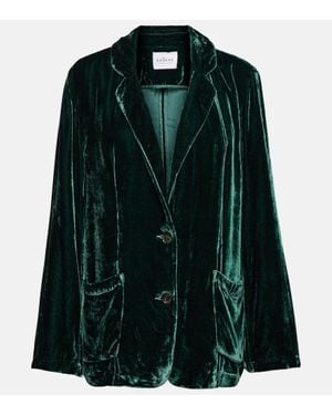 Velvet Blazer - Green