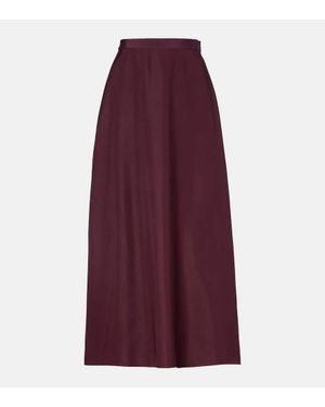 FFORME Carina Satin Maxi Skirt - Purple