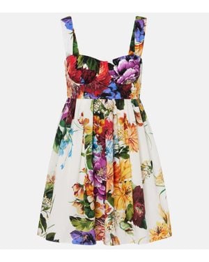Dolce & Gabbana Minikleid Aus Baumwolle - Rot