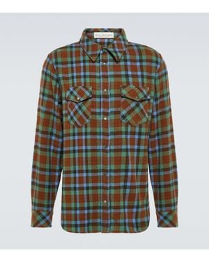 God's True Cashmere Tartan Cashmere Shirt - Green