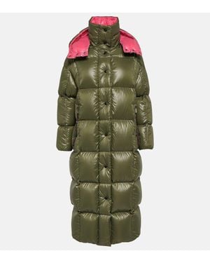 Moncler Parnaiba lange daunenjacke - Grün