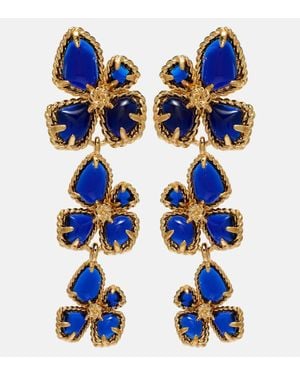 Zimmermann Orecchini Pendenti Bloom Large - Blu