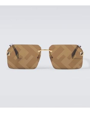 Fendi Gafas De Sol Cuadradas Sky - Marrón