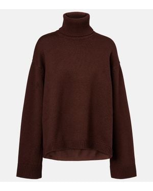 Frankie Shop Pullover Rhea Aus Wolle Und Baumwolle - Braun