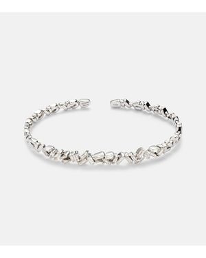Suzanne Kalan Armreif Aus 18Kt Weissgold Mit Diamanten - Mettallic