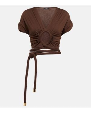 Balmain Top - Marrone
