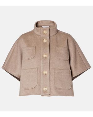 Max Mara Cashmere Cape - Natural