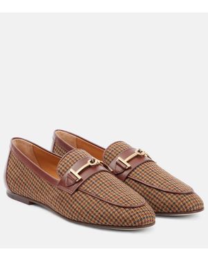 Tod's Mocassini T Ring Con Pelle - Marrone