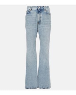 Balenciaga Mid-rise Flared Jeans - Blue