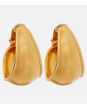 Saint Laurent Clip-On Earrings - Orange