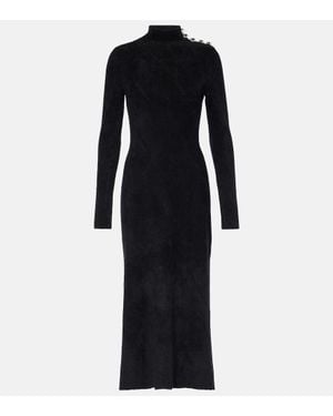 Proenza Schouler Label Jude Chenille Maxi Dress - Black