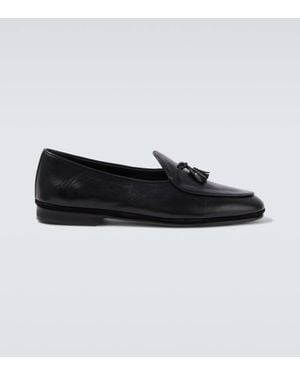 Rubinacci Marfy Leather Loafers - Black