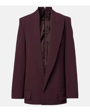 Victoria Beckham Single-Breasted Blazer - Purple