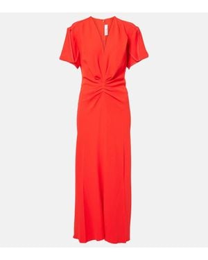 Victoria Beckham Cady Maxi Dress - Red
