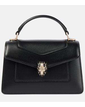 BVLGARI Sac Serpenti Forever Mini En Cuir - Noir