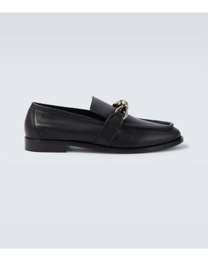 Bottega Veneta Mocasines Astaire Knot De Piel - Negro