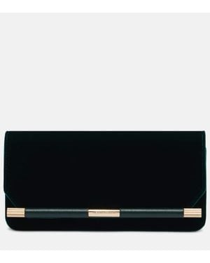 Victoria Beckham 202 Velvet Clutch - Black