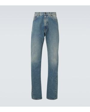 Maison Margiela Mid-Rise Straight Jeans - Blau