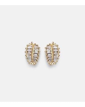 Anita Ko Ohrringe Small Aus 18Kt Gelbgold Mit Diamanten - Weiß