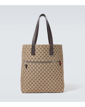 Gucci Cabas Large En Toile Gg - Neutre