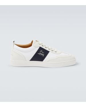Christian Louboutin Sneakers Retro Aus Leder Und Canvas - Weiß