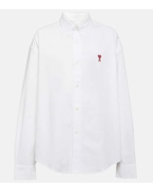 Ami Paris De Coeur Cotton Shirt - White