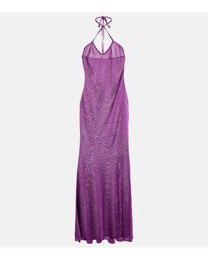 Tom Ford Slim Fit Mini T-Shirt Dress - Purple