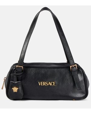 Versace Tag Bowling Schultertasche - Schwarz