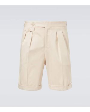 Brunello Cucinelli Cotton Bermuda Shorts - Natural