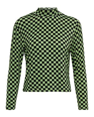 RIXO London Tully Turtleneck Top - Green