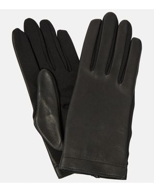 Alaïa Guantes de piel - Negro