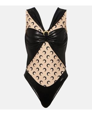 Marine Serre Bodysuit - Schwarz