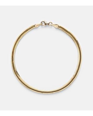 STONE AND STRAND Serpentine 14Kt Chain Bracelet - Metallic