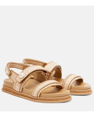 Jimmy Choo Sandales Fayence En Cuir - Marron