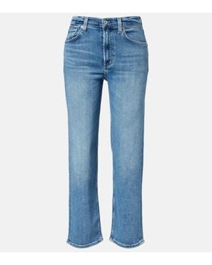 Citizens of Humanity Palma High-Rise Straight Jeans - Blue